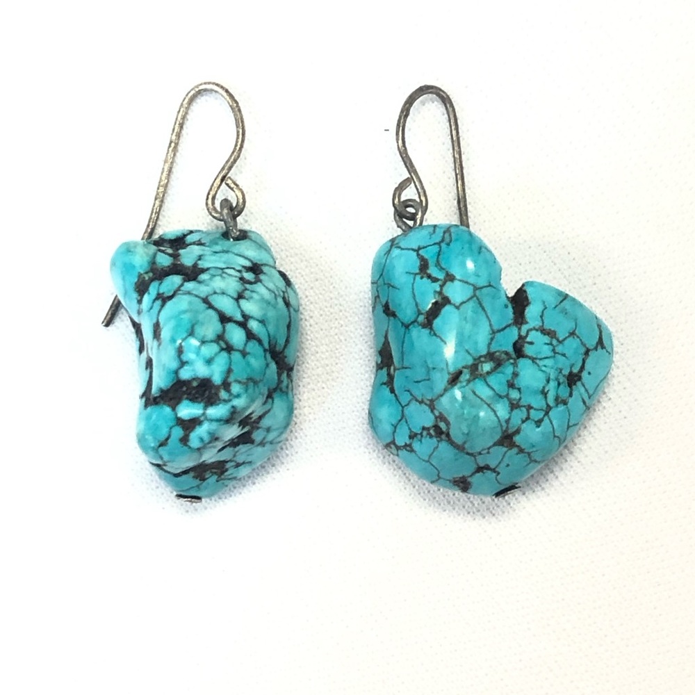 Turquoise stone earrings